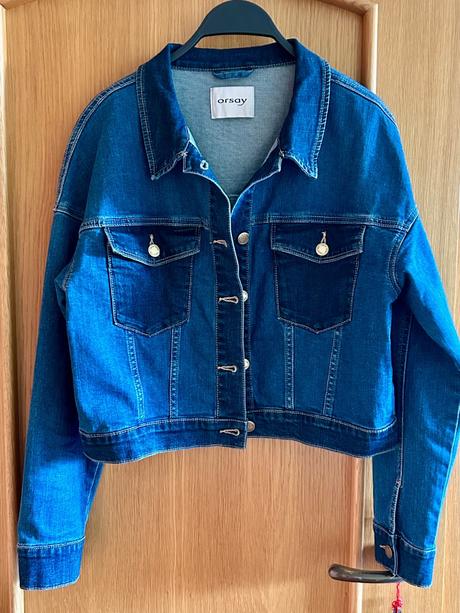 Kratšia riflová bunda č.38, orsay,m