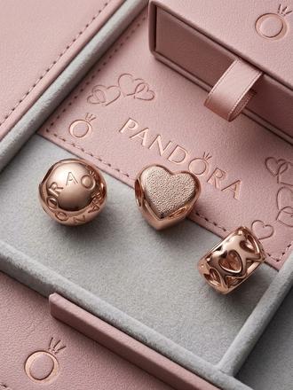 Pandora rosegold koralky, pandora