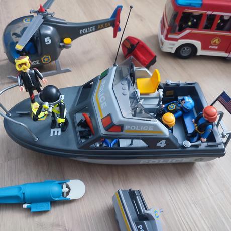 Polícia a hasiči playmobil, 