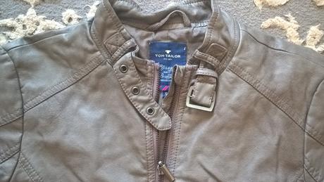 Podšívaná koženková bunda, tom tailor,36