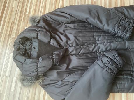 Čierny zimný kabát, xxl