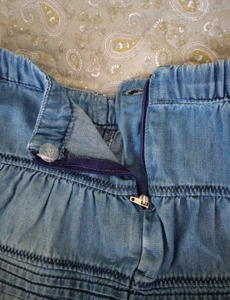 Dievčenská rifľová sukňa, 110