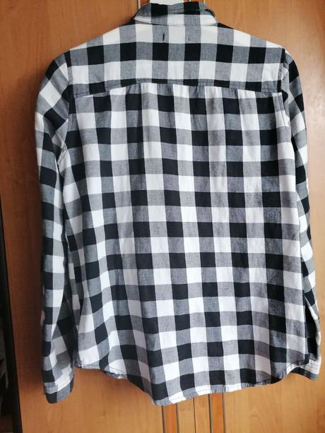 Dámska košela čierno biela károvaná, sinsay,l