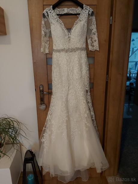Elegantné svadobné šaty s čipkou zn.morille, s