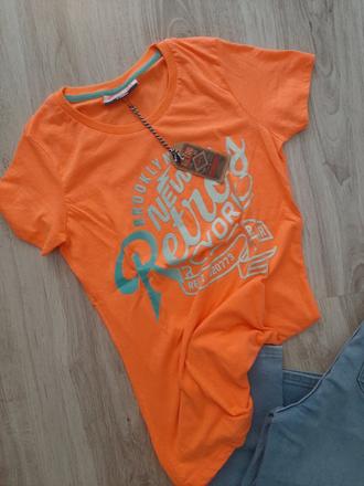 Retro jeans tričko, xs