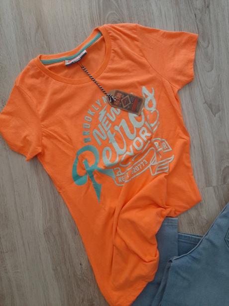 Retro jeans tričko, xs