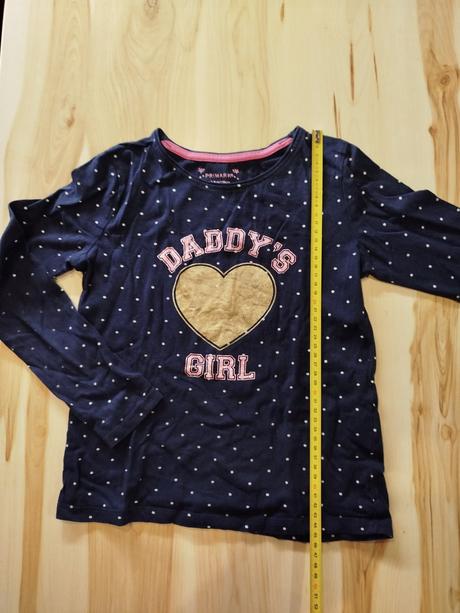 Tričko daddys girl, primark,128