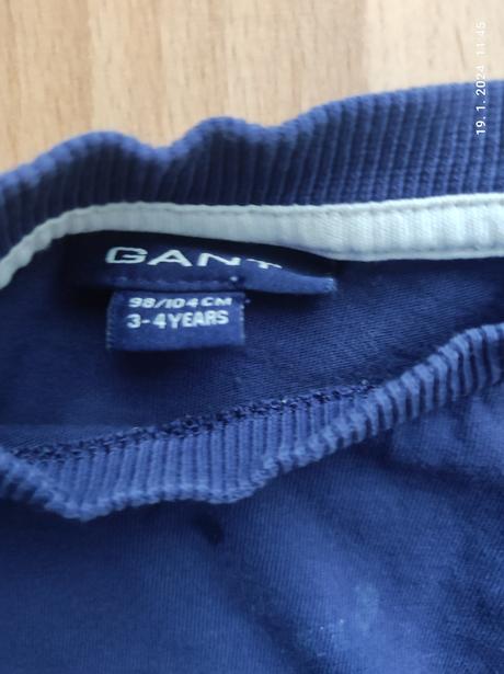 Tričko dlhý rukáv pre chlapca, gant,104