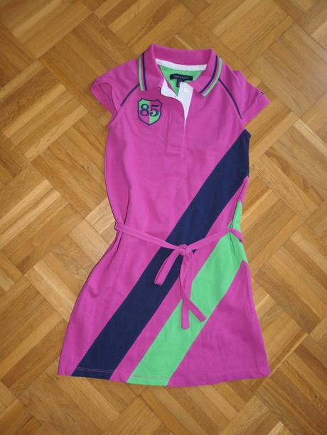 Tommy hilfiger dievcenske kvalitne saty 6/7r., tommy hilfiger,122