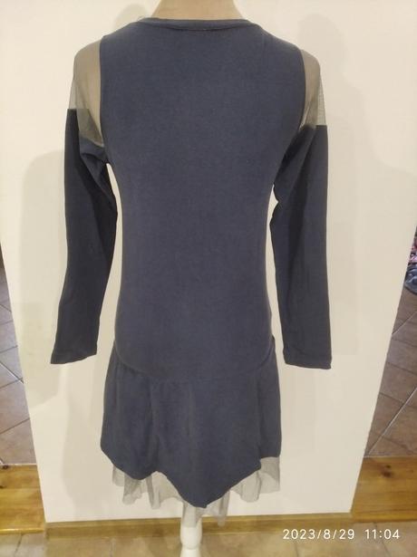 Bavlnene saty s tylom, s