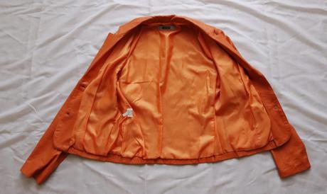 Kožená bunda z talianska, s