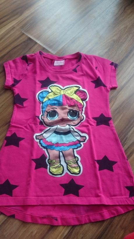 Krásne predĺžené tričko s blikajúcimi očkami, 110