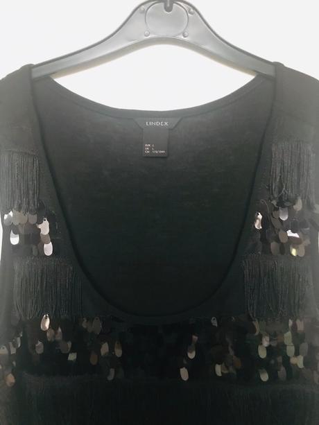 Čierny top lindex, lindex,l