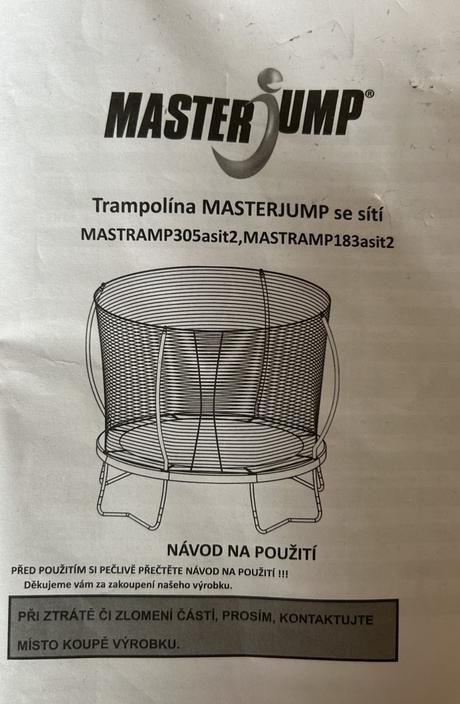 Trampolína 305 cm, masterjump,300-349 cm