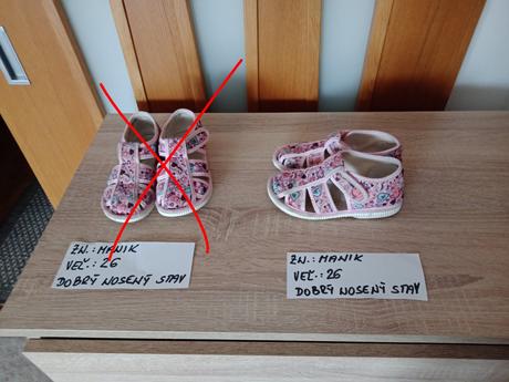 Dievčenské papučky zn.manik veľ.26, manik,26