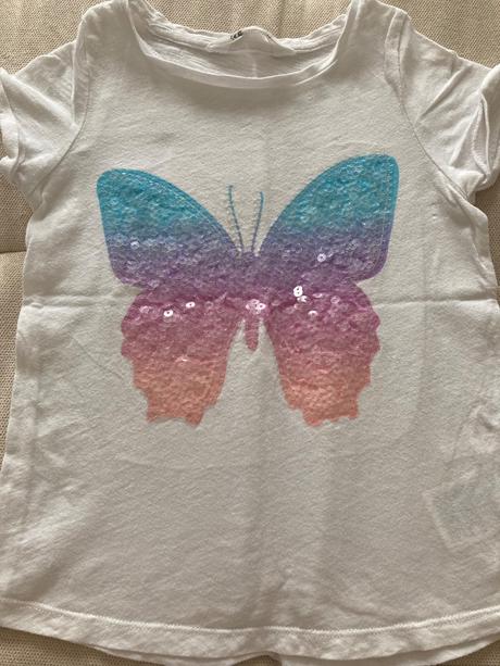 Tričko motýlik h&m 110/116, h&m,110