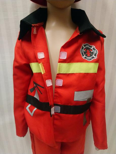 3diel. kostým požiarnik sam 2 hasiace sady 104-116,