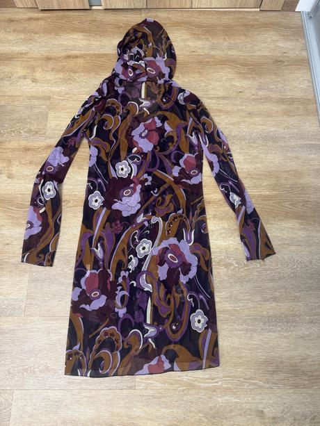 Priesvitný prehoz / kardigán, kenvelo,s