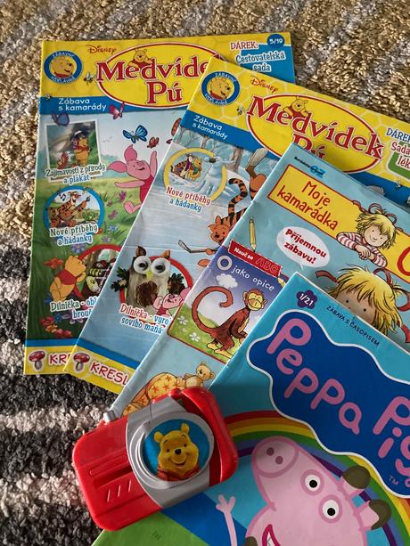 Medvídek pú, peppa pig, moje kamarátka conni, 