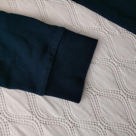 Slow fashion buga mikinové modré šaty s/xs, s