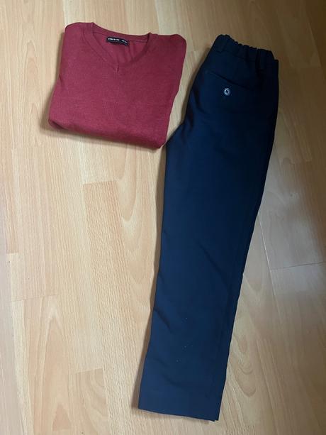 Komplet elegantné h&m nohavice a sveter reserved, h&m,122