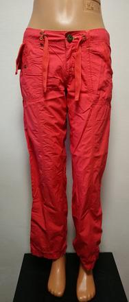 Dámske sýto ružové bavlnené nohavice, denim, denim,s