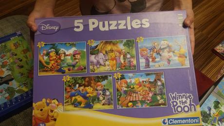 Puzzle macko pu, mickey - 9x, 