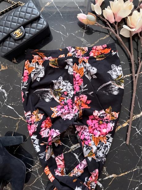 Elegantné nohavice s kvetmi, f&f,s