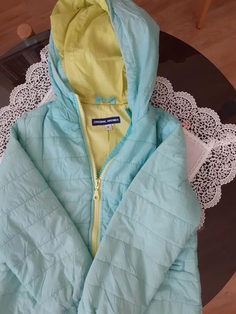 Bledozelena jarna vetrovka s kapucnou, original marines,122