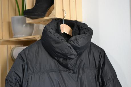 Čierna páperová bunda 38, 38