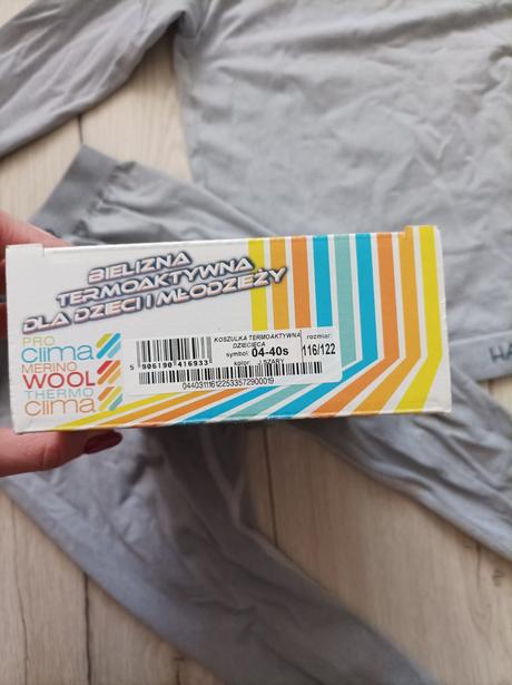 Detská termo bielizeň haster 116/122 unisex, 116