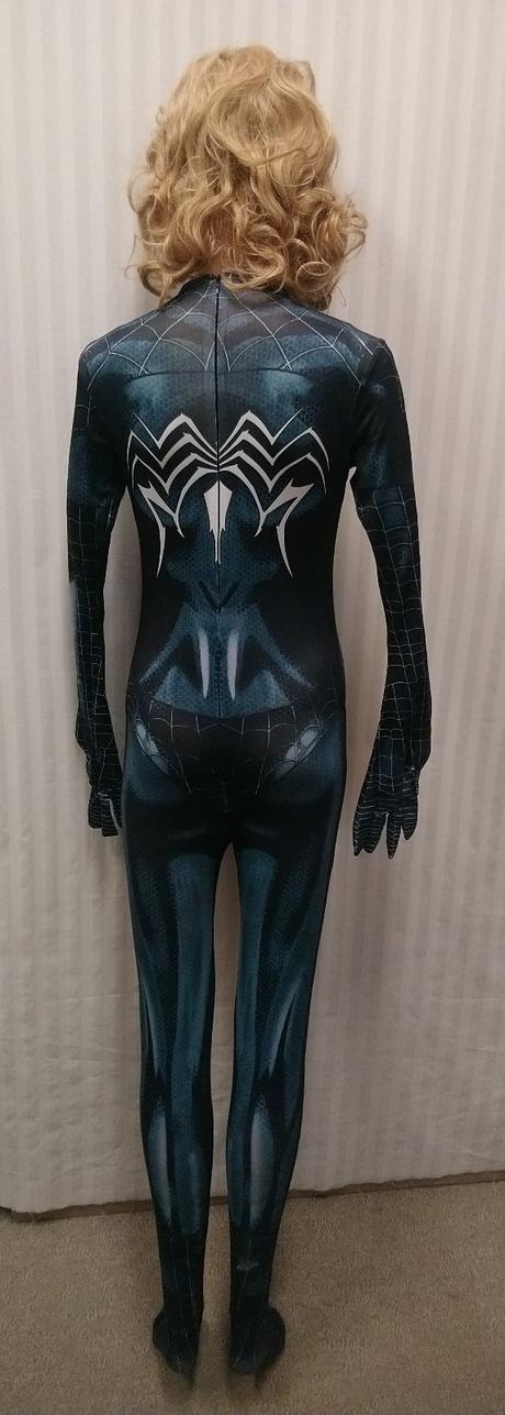 Kostým spider woman čierny, overal, xs, s, m, 