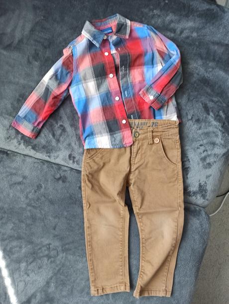 Nohavice s košeľou 92/98, 92