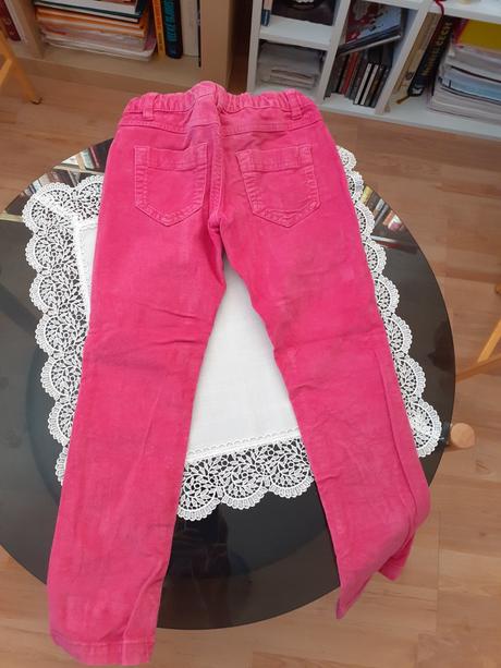 Jesenne ruzove nohavice pre 4r.dievcatko, benetton,110
