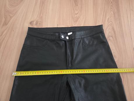 Kožené nohavice, h&m,40