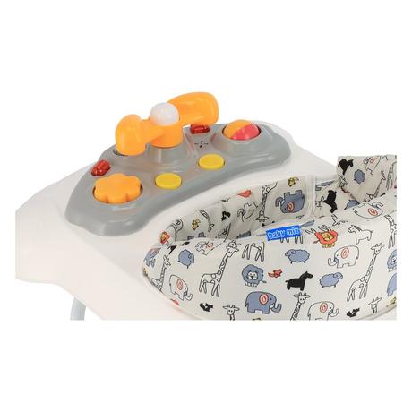 Detské chodítko baby mix s volantom a silikónovými,