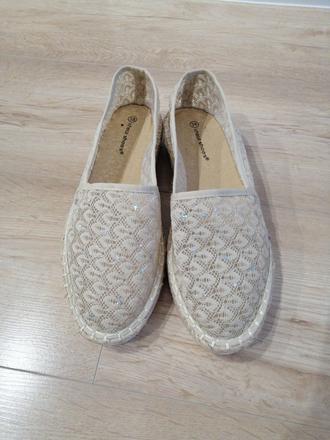 Čipkované espadrilky, 38