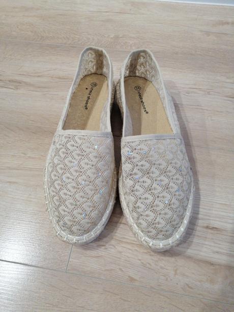 Čipkované espadrilky, 38