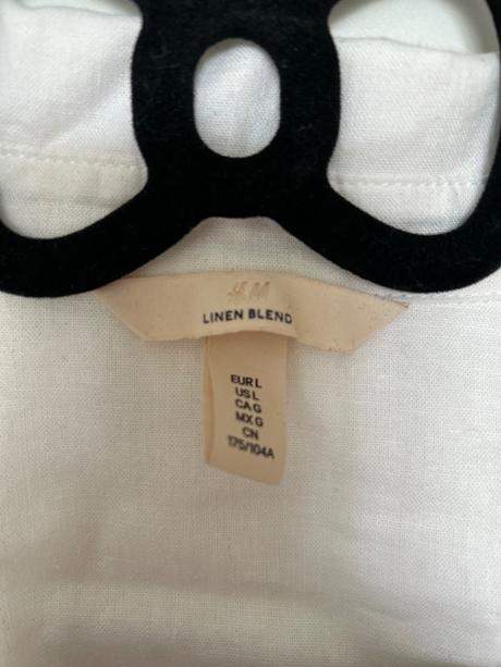 Ľanové šaty zavinovacie, h&m,l