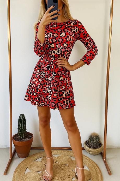 Leopardie šaty letne, f&f,40