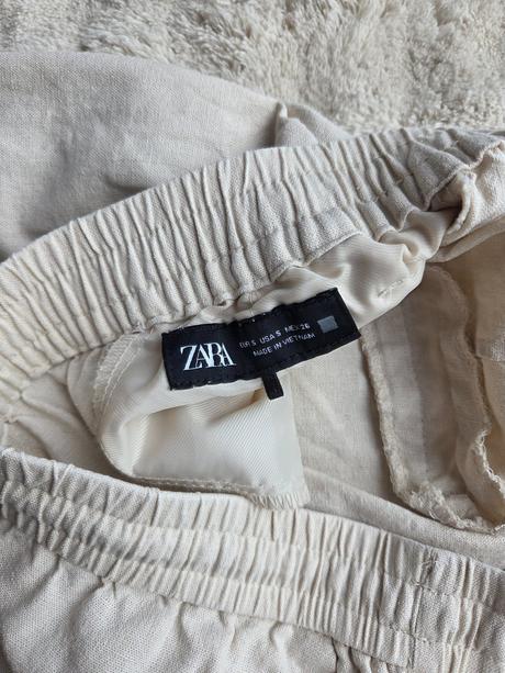 Ľanové nohavice, zara,s