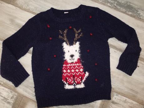 Pletený vianočný svetrík na 6 rokov, tu,122