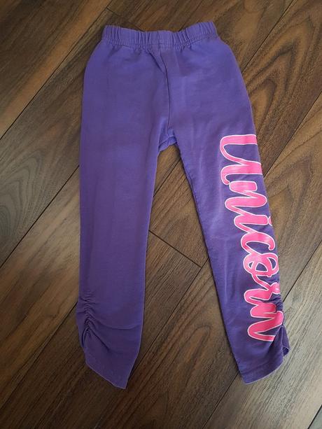 Fialove legínky unicorn, 98