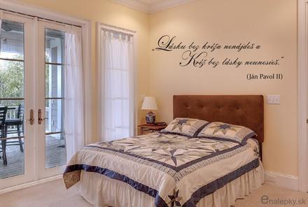 Kresťanské nálepky na stenu - láska a kríž, 