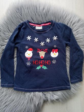 Dievčenské tričko vianoce s flitrami (4-5r.), 104