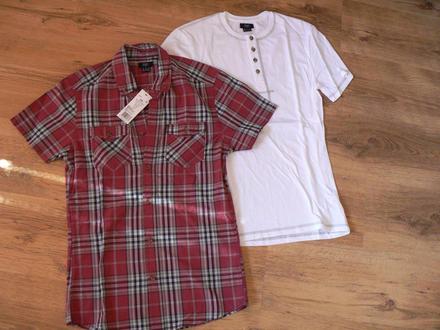 Košeľa a tričko- cena spolu, xs