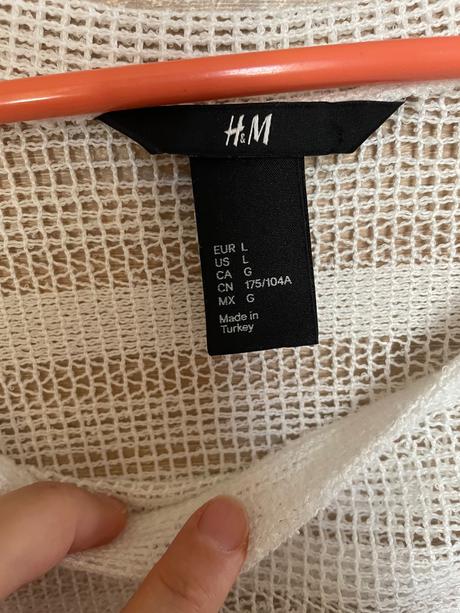 H&m sieťové tričko veľ l, h&m,l
