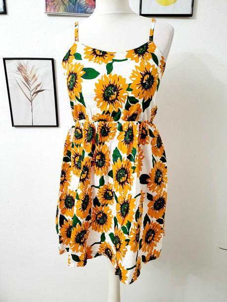 Kvietkové letné šaty, s