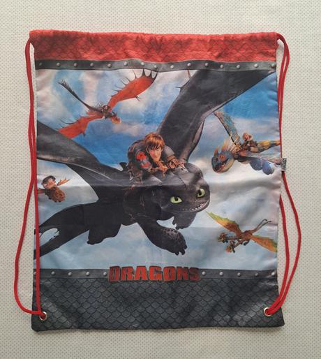 Vrecko na prezuvky "ako si vycvičiť draka", 