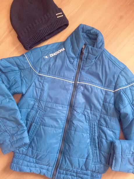 Detská bunda s čiapkou veľ. 146, diadora,146